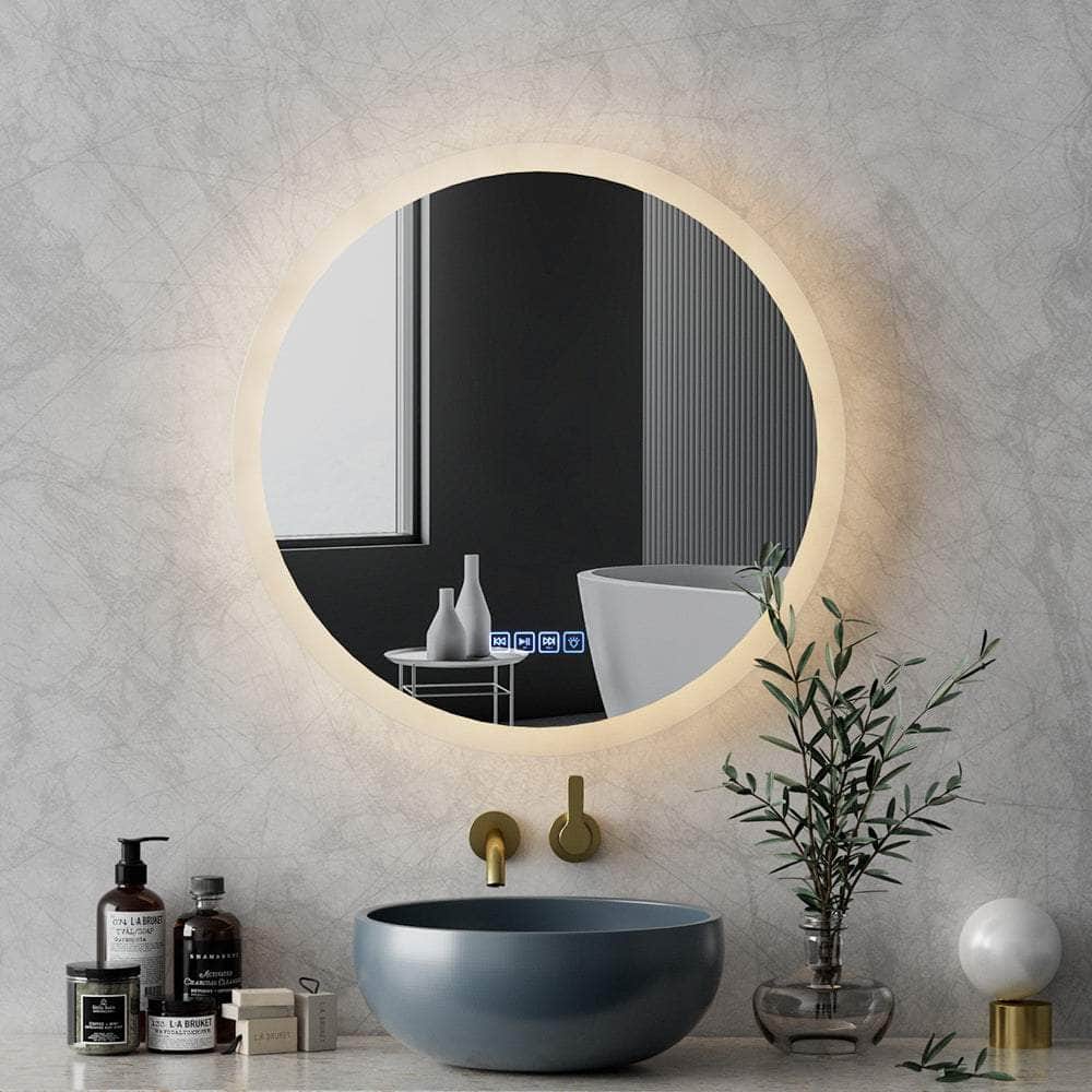 Illuminate Bathroom with Bluetooth LED Wall Mirror