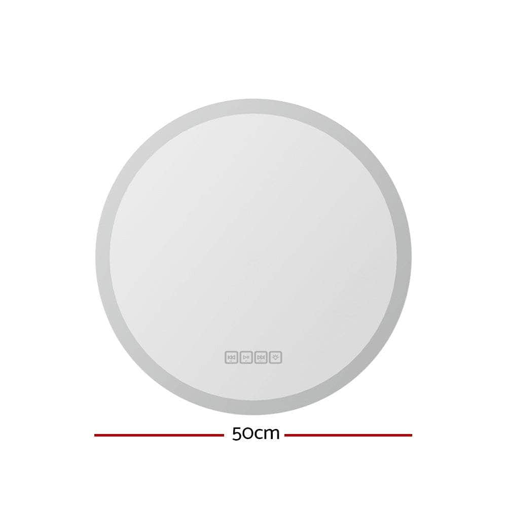 Illuminate Bathroom with Bluetooth LED Wall Mirror