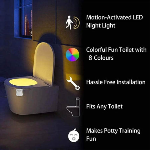 Illuminate with Ease: Motion Sensor Toilet Night Light