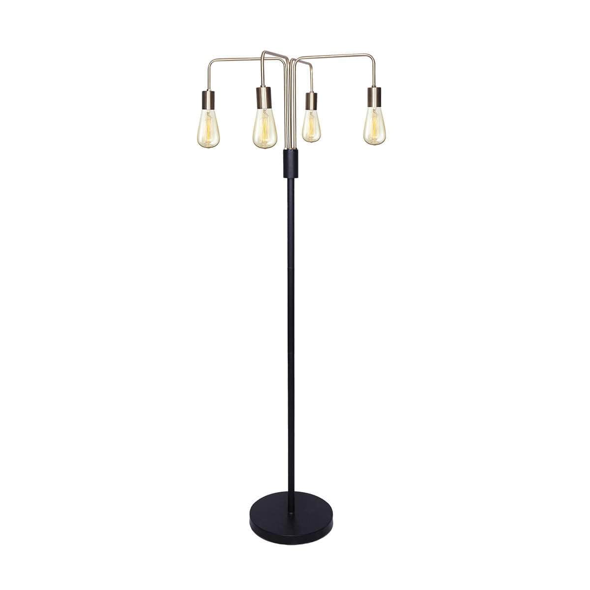 Illuminate Your Space: 4-Light Industrial Floor Lamp