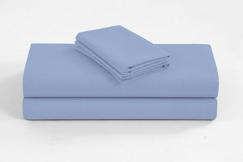 Linen 1200Tc Organic Cotton Sky Blue King Bed Sheet Set