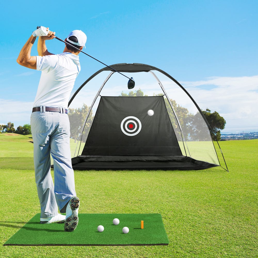 3M Golf Practice Net And Training Mat Set Driving Target Black with Golf Training Aids - photo 17