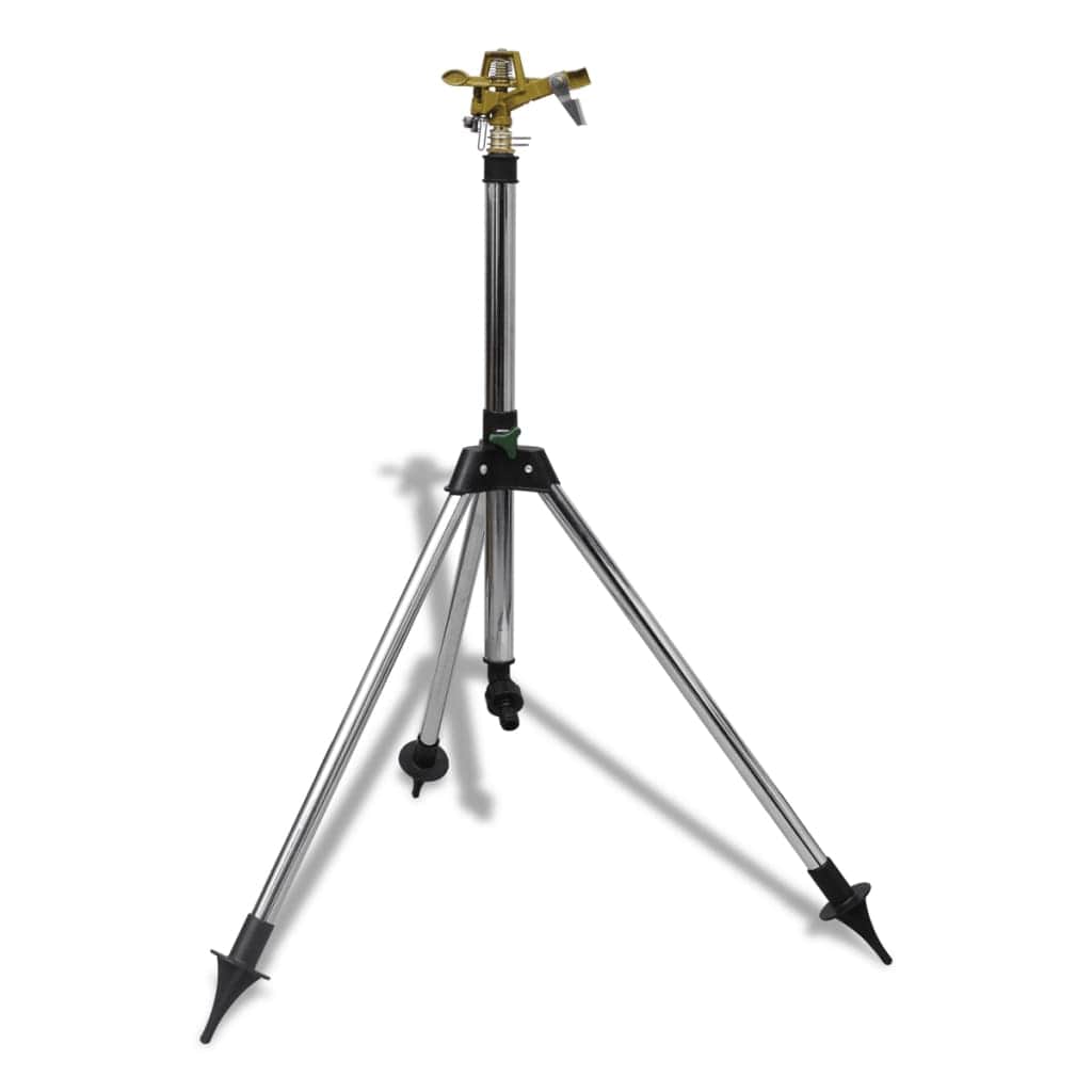 Impulse Sprinkler Garden Watering Zinc on Tripod Base - Simple deals