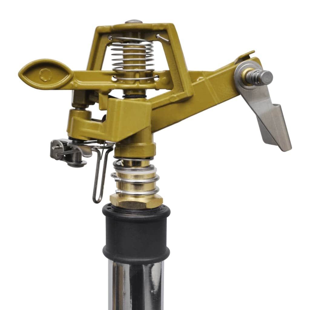 Impulse Sprinkler Garden Watering Zinc on Tripod Base - Simple deals