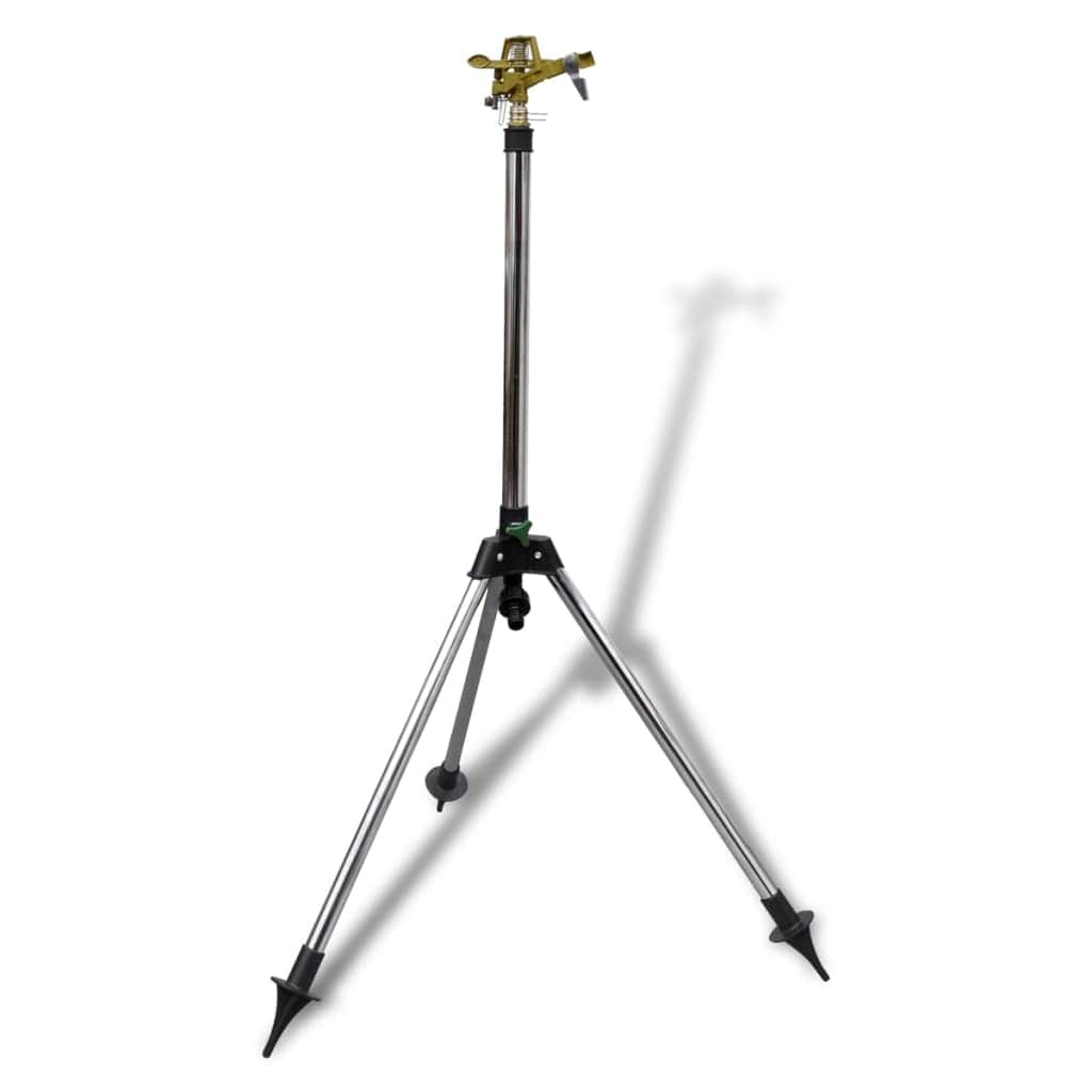 Impulse Sprinkler Garden Watering Zinc on Tripod Base - Simple deals
