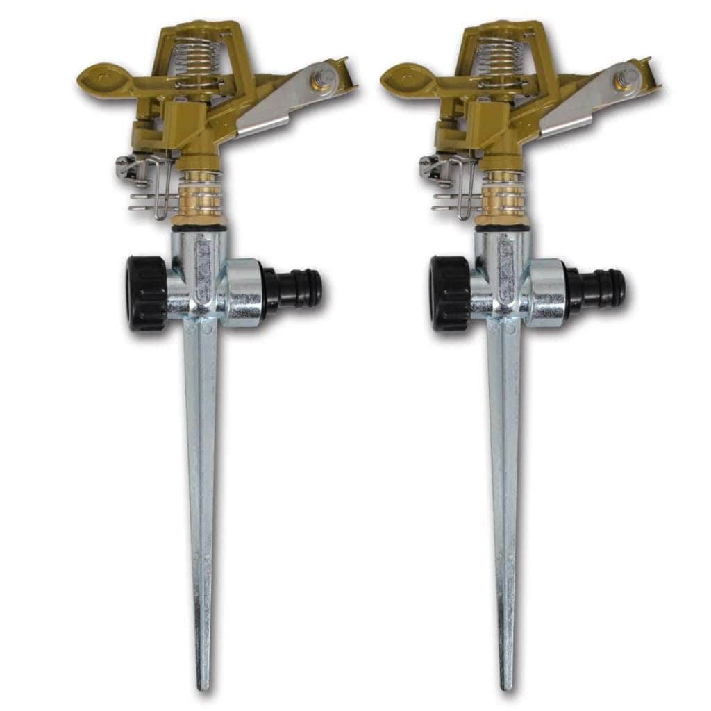 Impulse Sprinklers Garden Watering Zinc Metal Spike 2 pcs - Simple deals