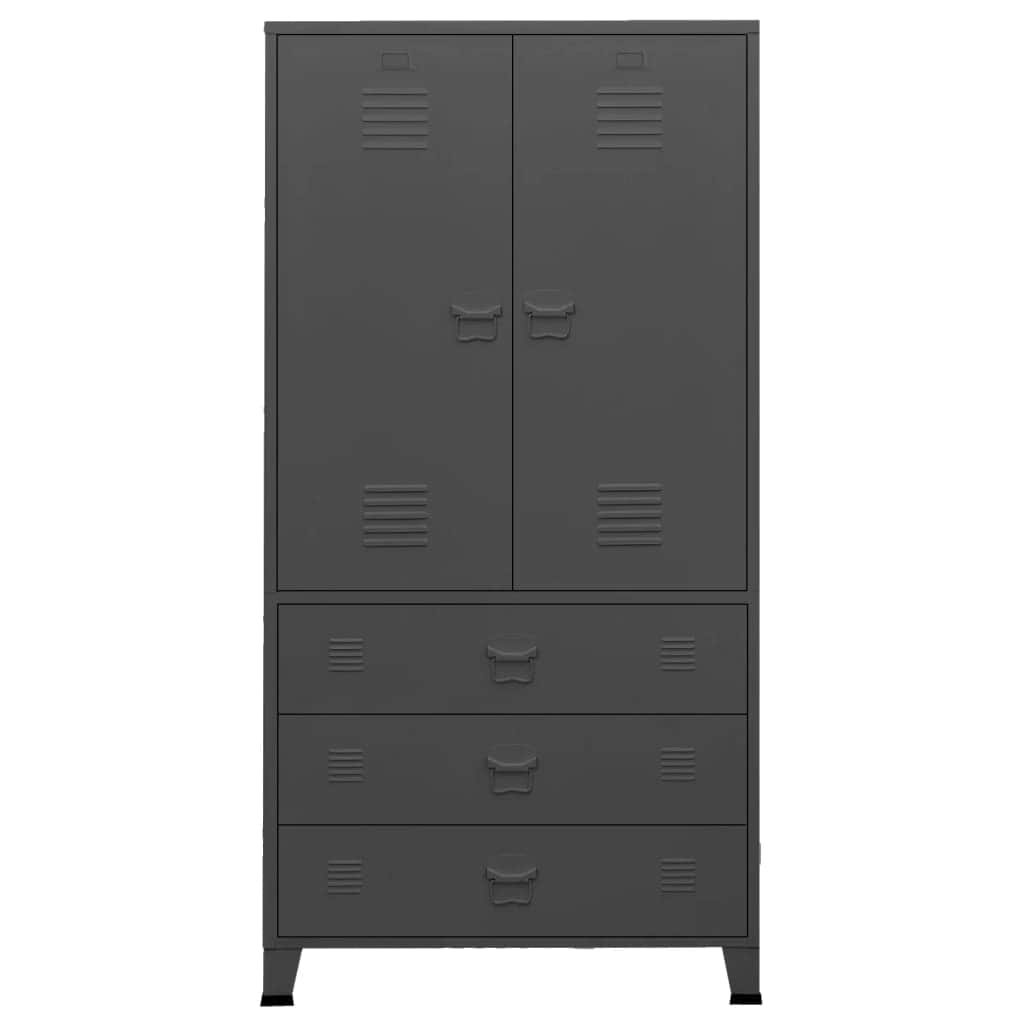 Industrial Wardrobe Anthracite Metal