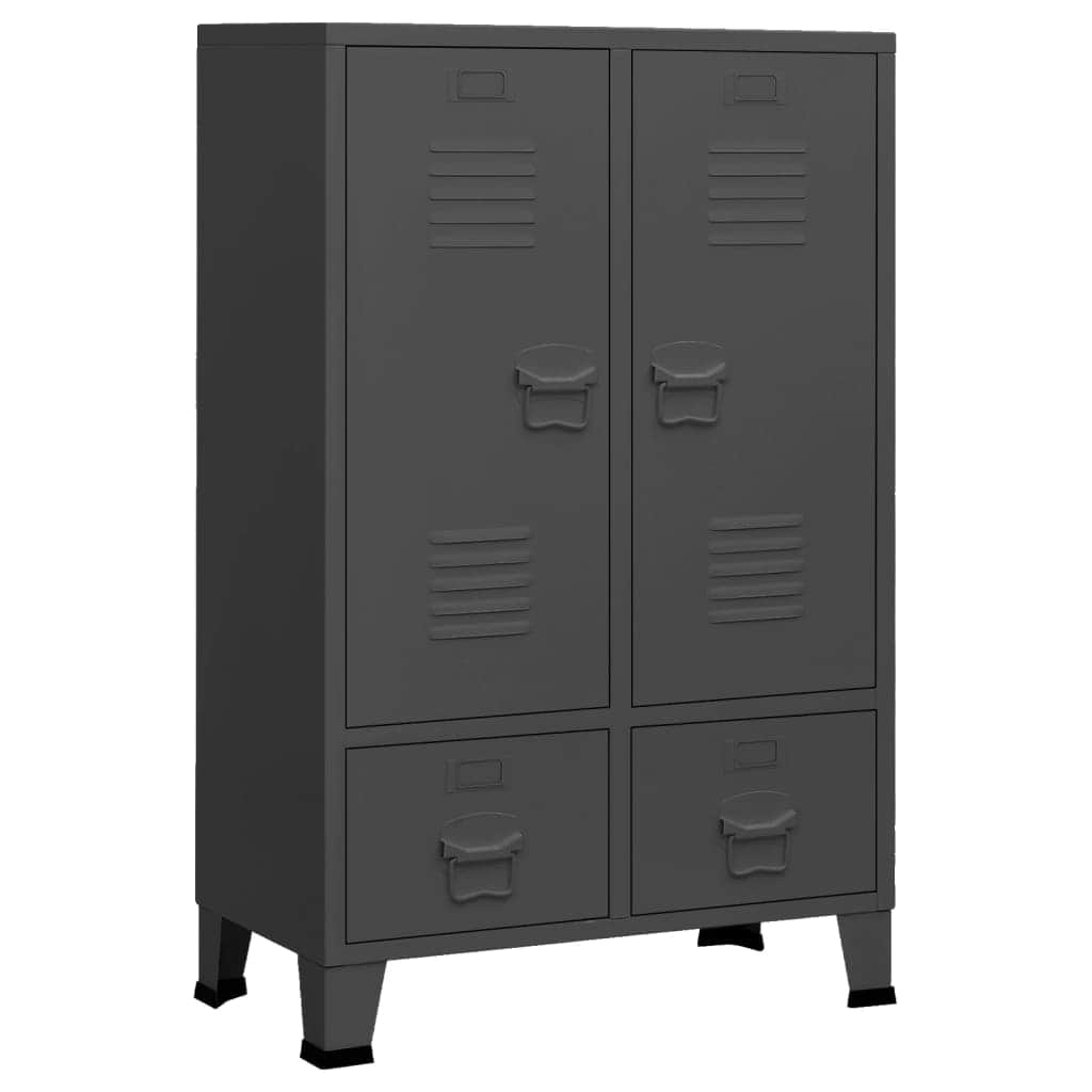 Industrial Wardrobe Anthracite Steel