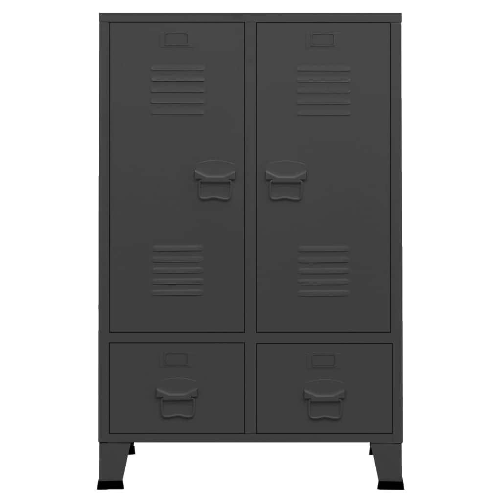 Industrial Wardrobe Anthracite Steel