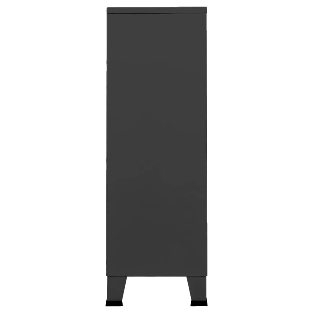 Industrial Wardrobe Anthracite Steel