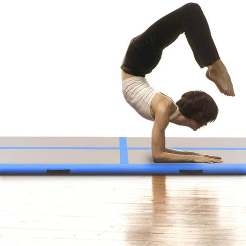 Inflatable Gymnastics Mat with Pump Blue