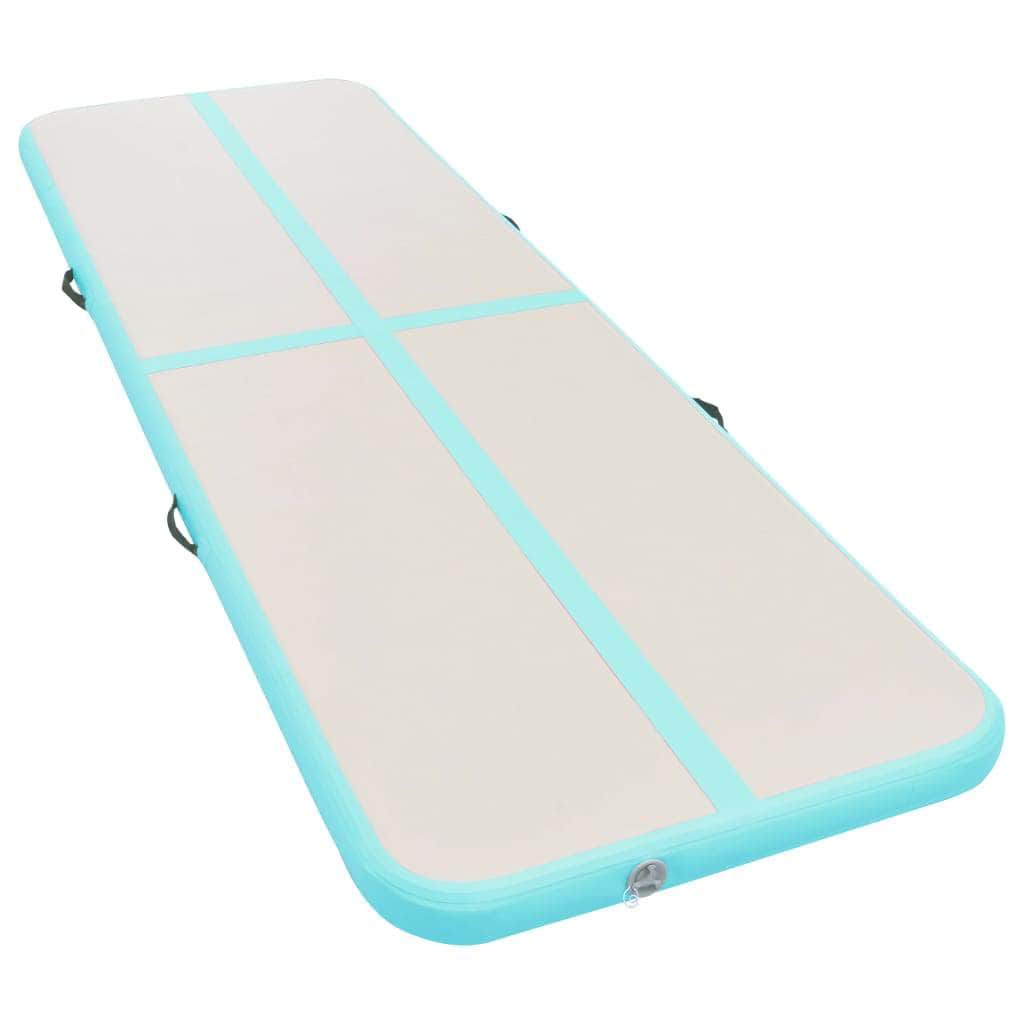 Inflatable Gymnastics Mat with Pump Green