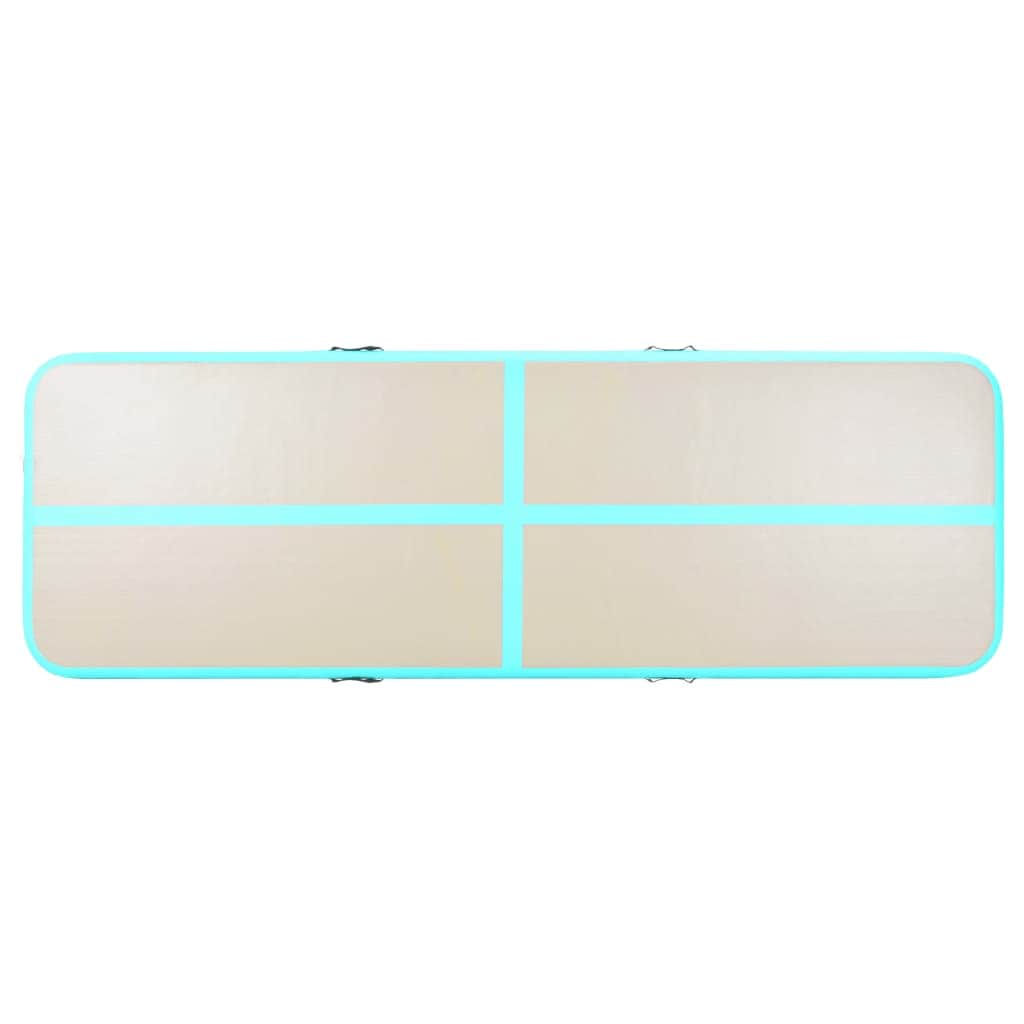 Inflatable Gymnastics Mat with Pump Green