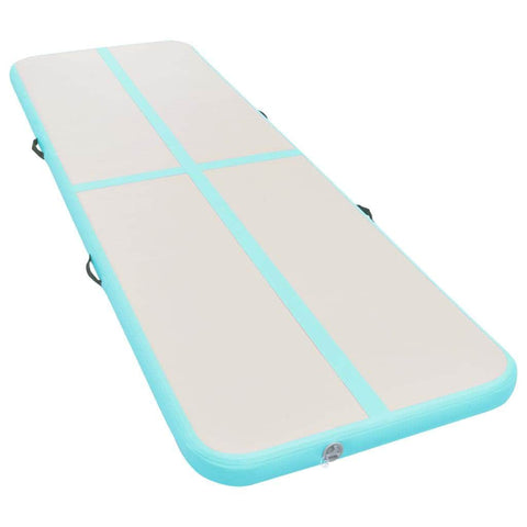 Inflatable Gymnastics Mat with Pump PVC Green