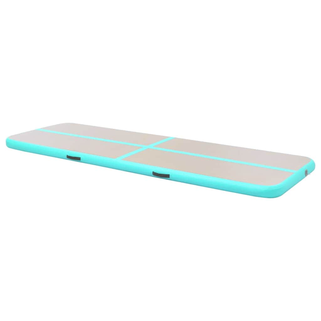 Inflatable Gymnastics Mat with Pump PVC Green
