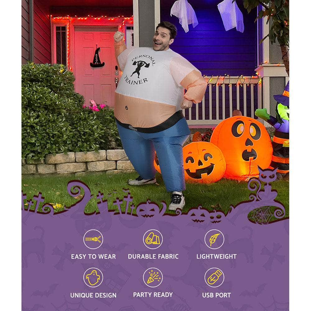 Inflatable Samson Costume Adult Suit Blow Up Party Fancy Dress