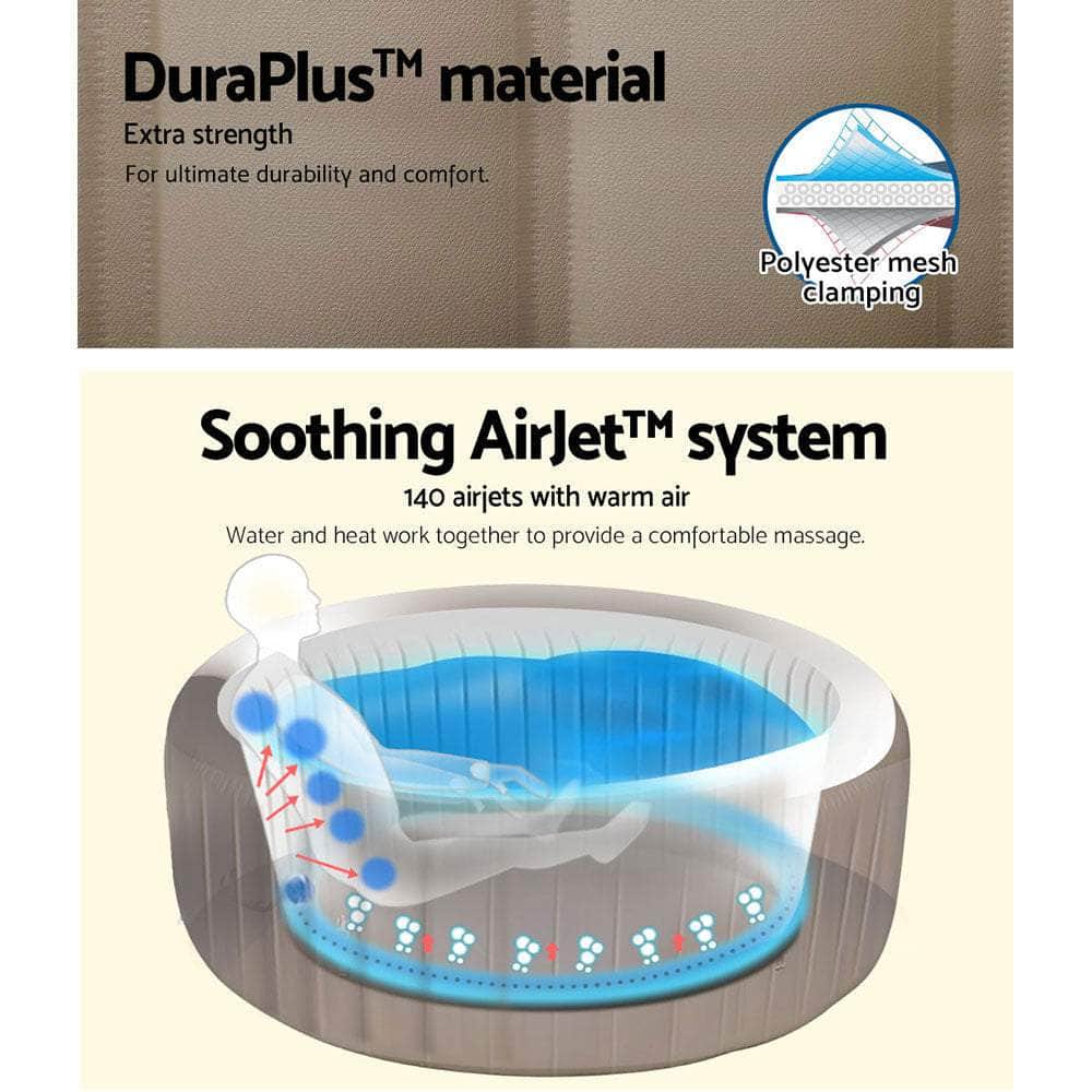 Inflatable Spa Pool Massage Hot Tub Portable Lay-Z Spa Bath Pools
