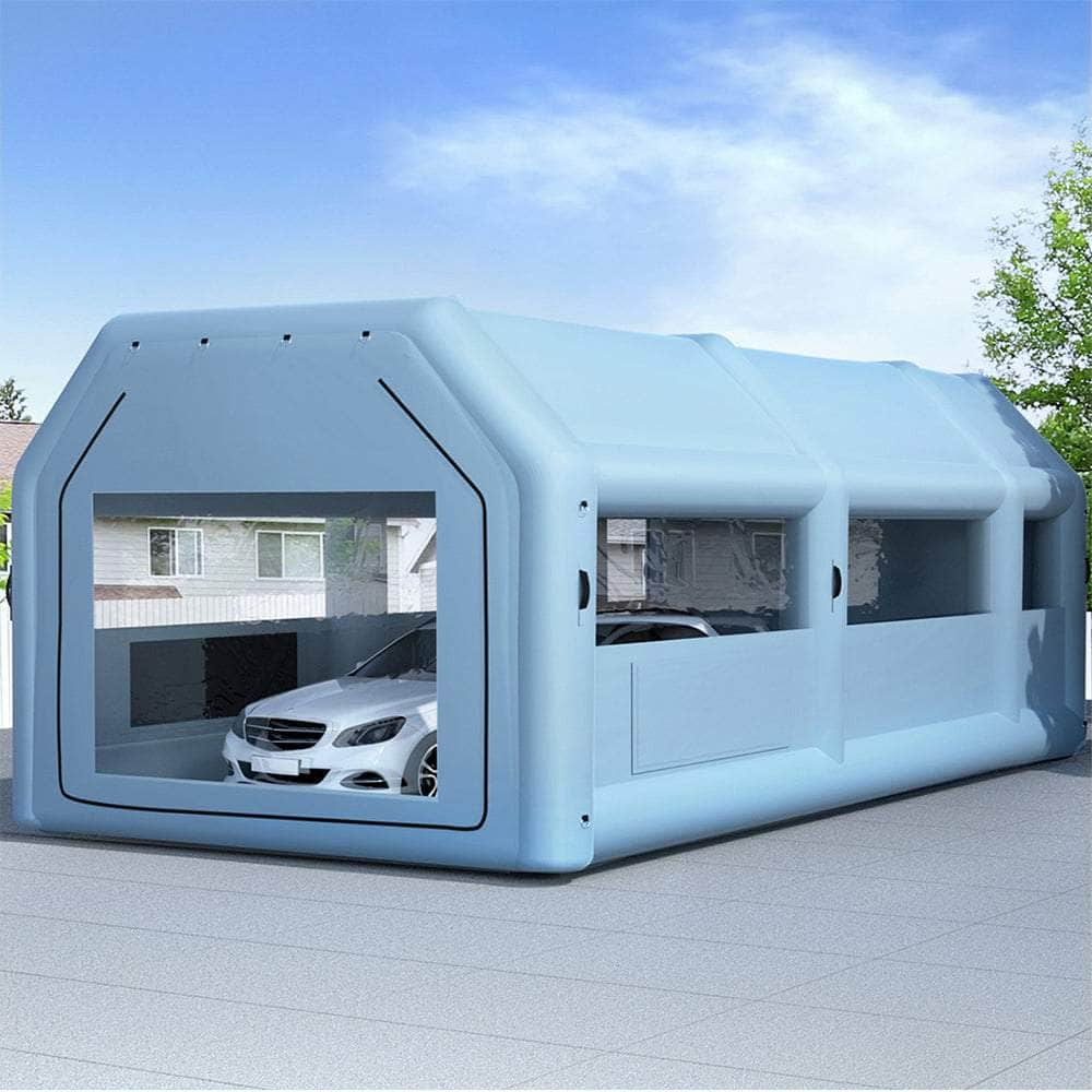 Inflatable Spray Booth Car Paint Tent Filter System 2 Blowers