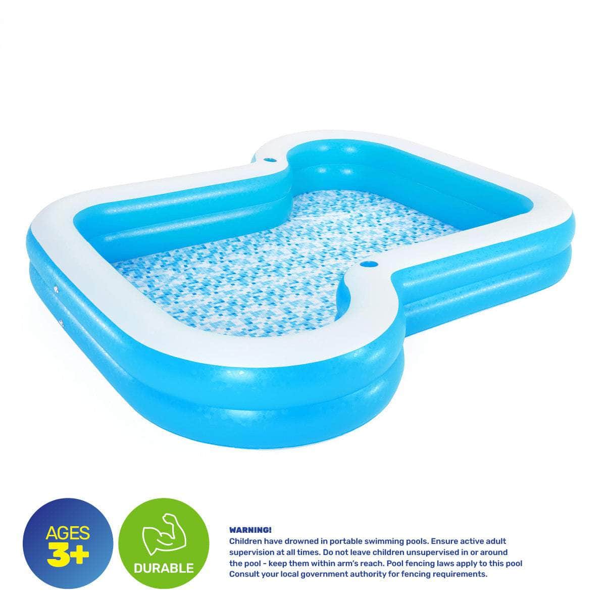Inflatable Sunsational Family Pool Mosaic Printed Base 1207L