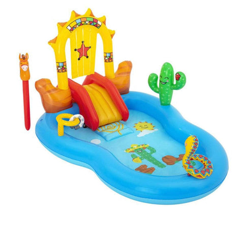 Inflatable Wild West Water Fun Park Pool With Slide 278L