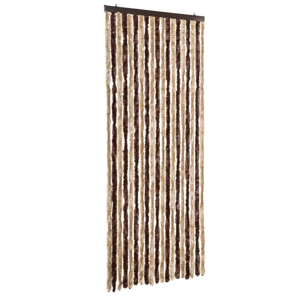 Insect Curtain Beige and Light Brown