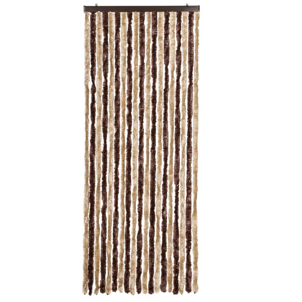 Insect Curtain Beige and Light Brown