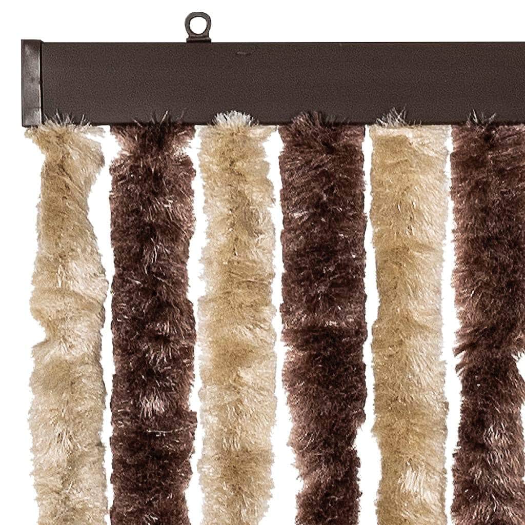 Insect Curtain Beige and Light Brown