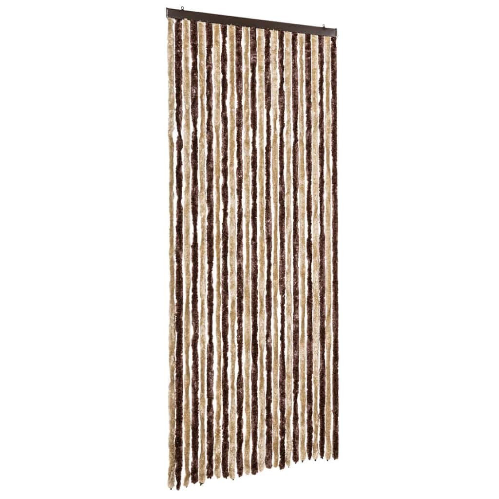 Insect Curtain Beige and Light Brown 2  Chenille M