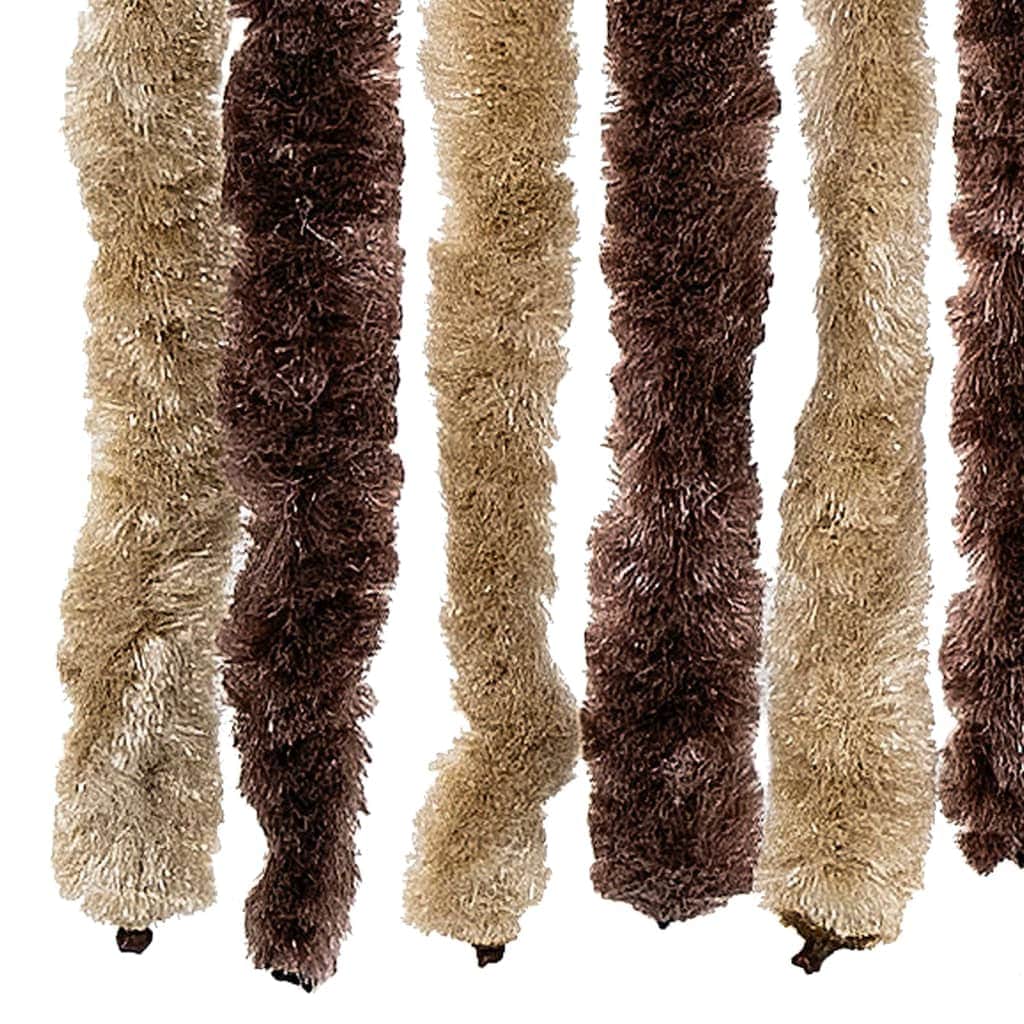 Insect Curtain Beige and Light Brown 2  Chenille M