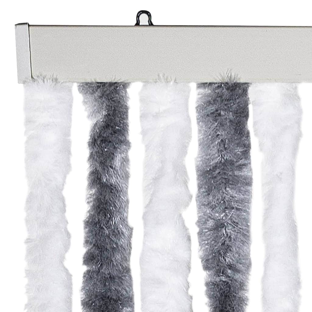 Insect Curtain Grey and White 2  Chenille S