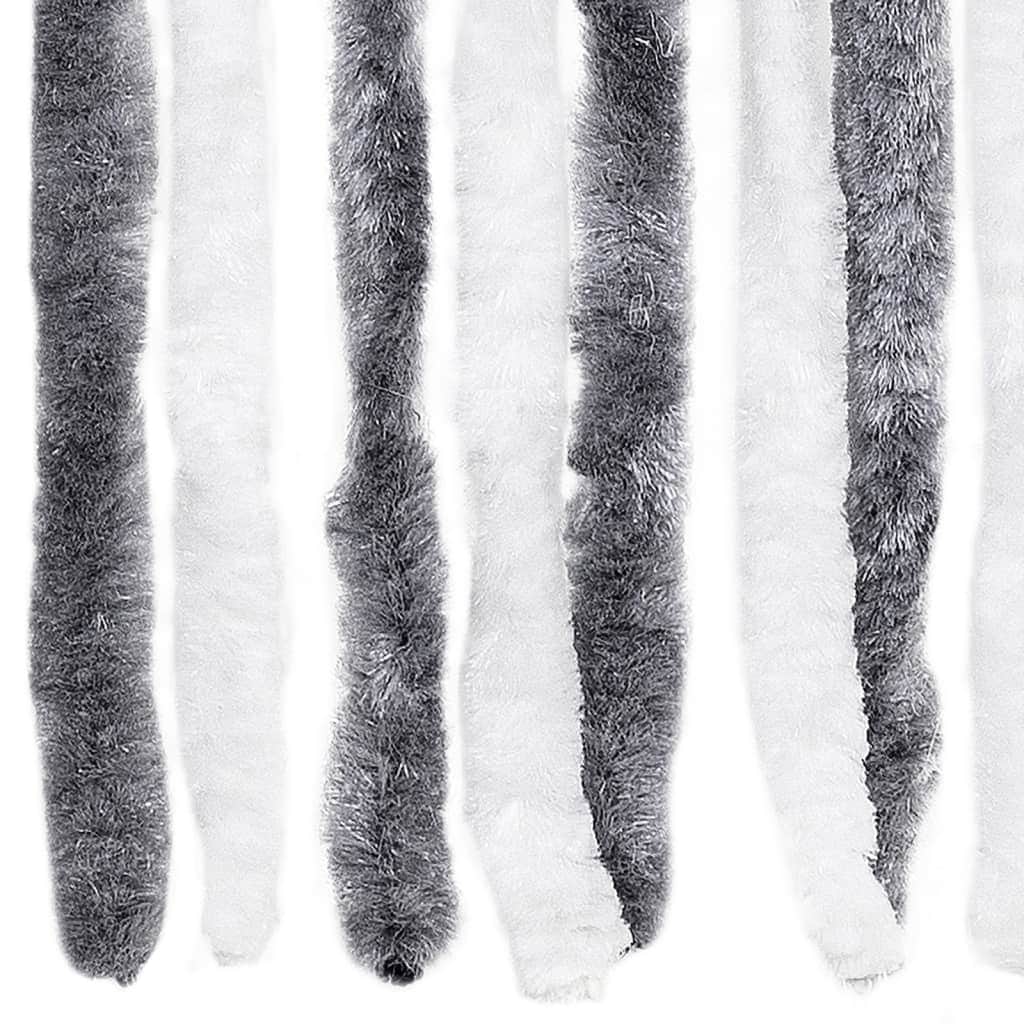 Insect Curtain Grey and White 2  Chenille S