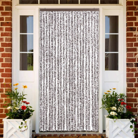 Insect Curtain Polypropylene Chenille Brown and Beige