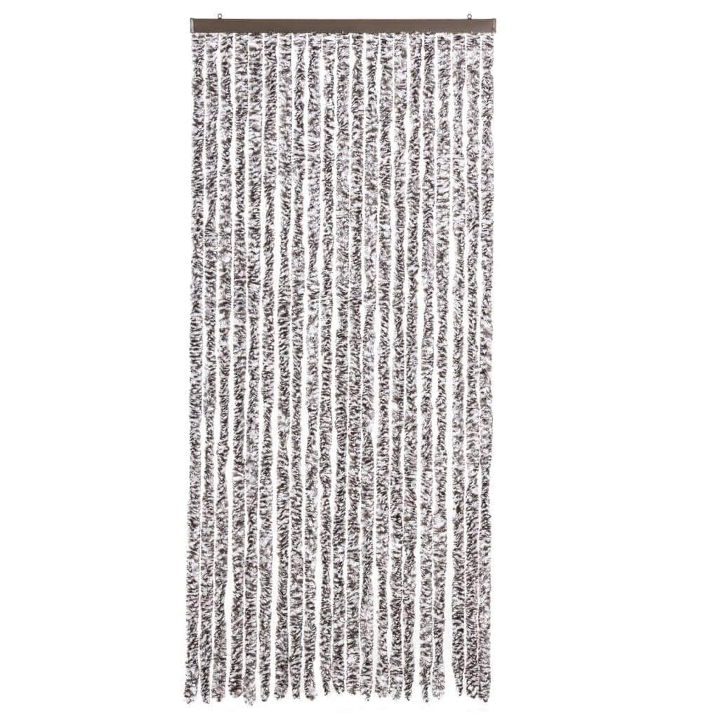 Insect Curtain Polypropylene Chenille Brown and Beige