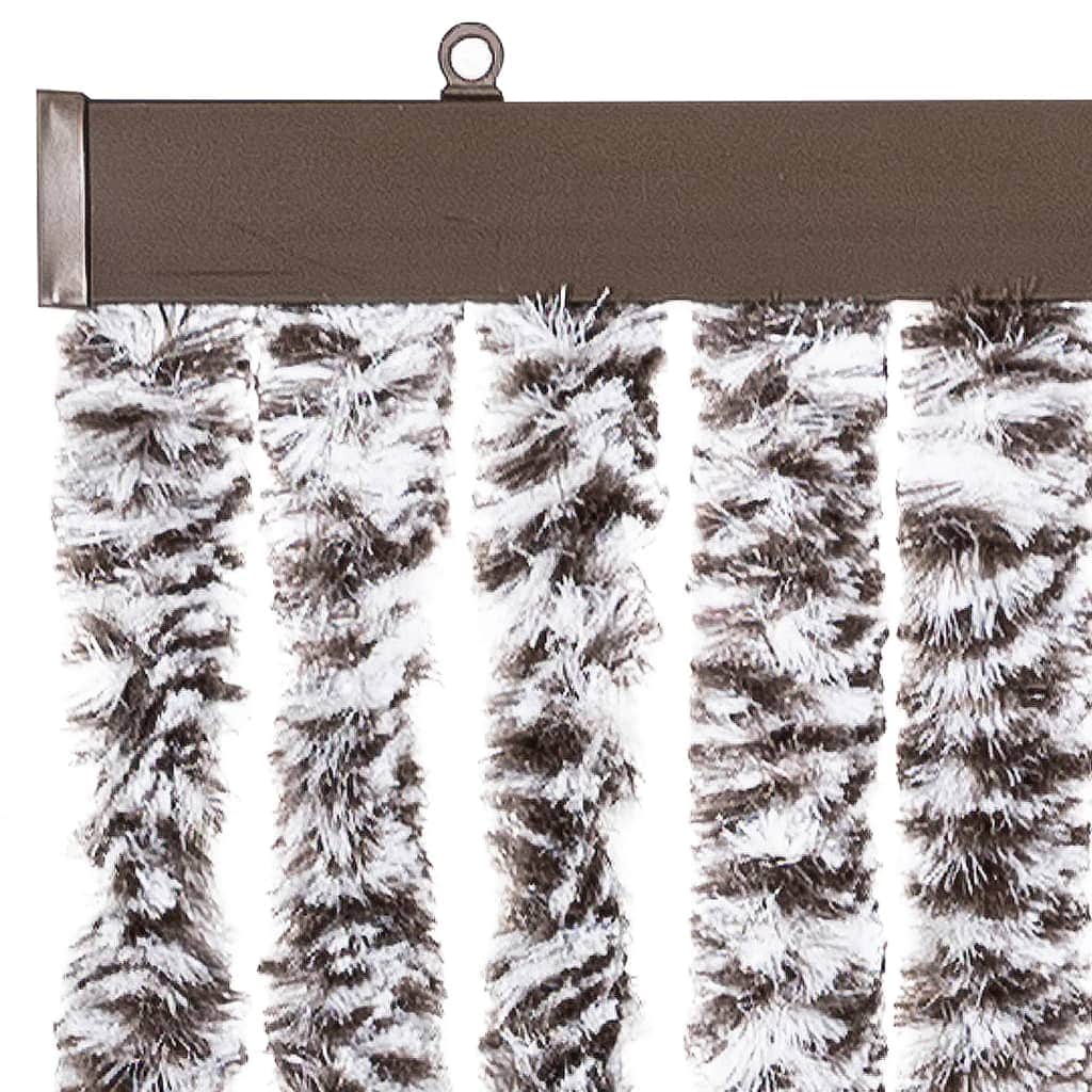 Insect Curtain Polypropylene Chenille Brown and Beige