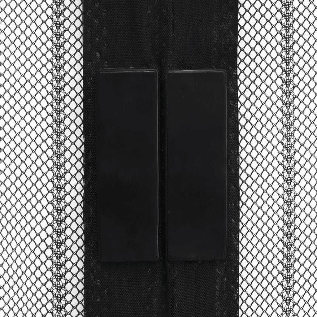 Insect Door Curtain 2 pcs Magnet Black - Simple deals
