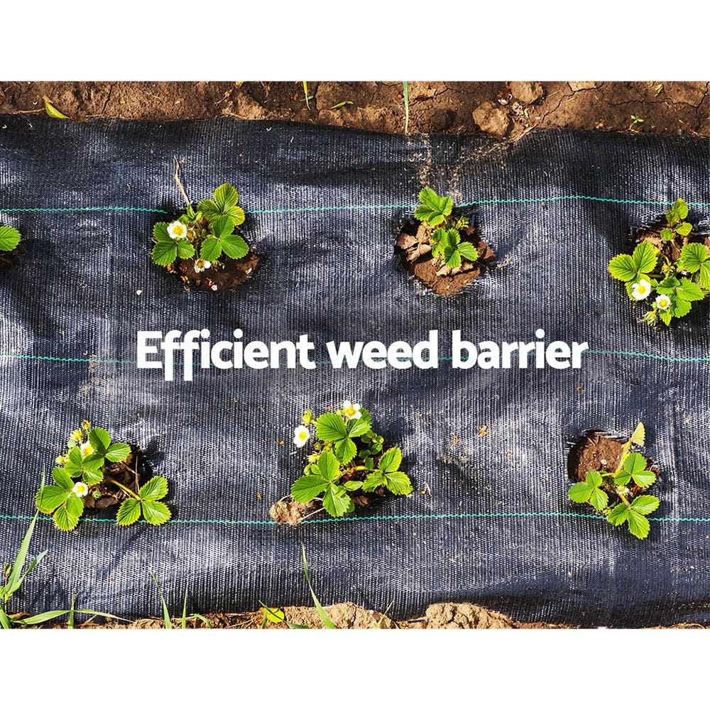 0.915x200m Weed Mat Garden Weed Control Fabric Plant Ground Cover Roll