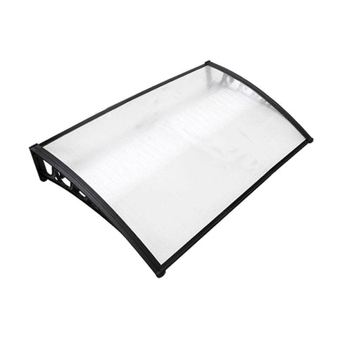 Window Door Awning 1Mx1.5M Transparent Hollow Sheet Plastic Frame