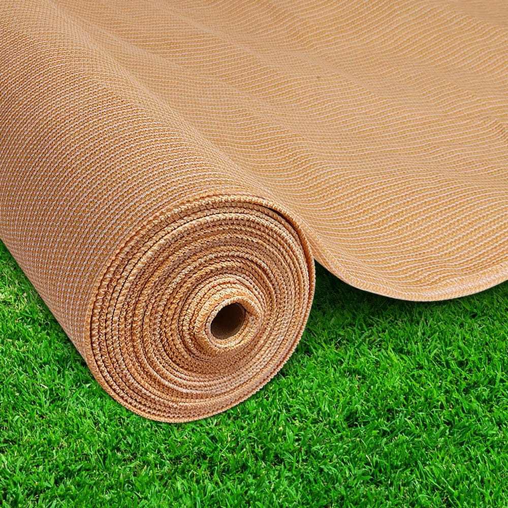70% Shade Cloth 3.66X10M Shadecloth Sail Heavy Duty Beige, Instahut