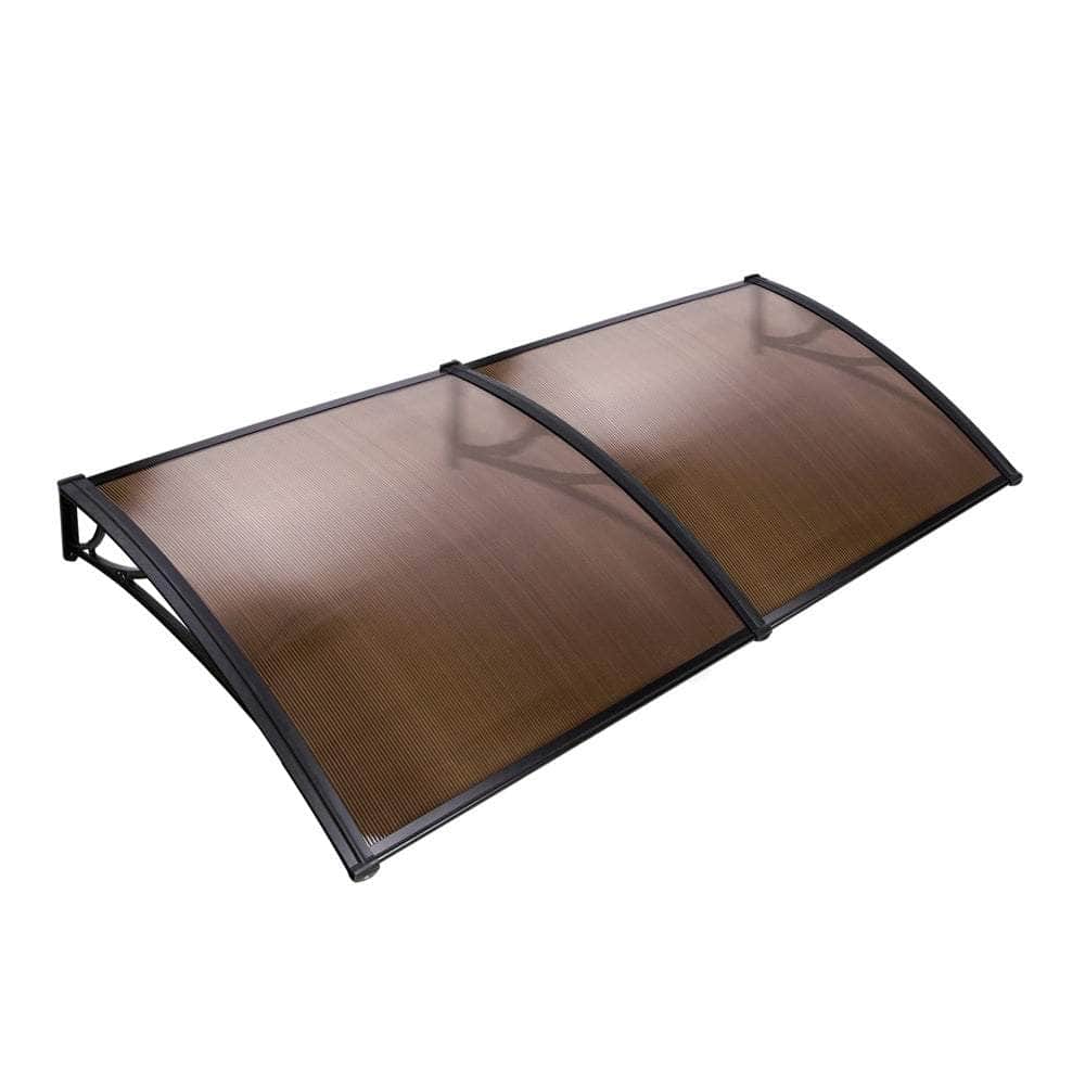 Instahut DIY Window Door Awning Shade 1 x 2m - Brown