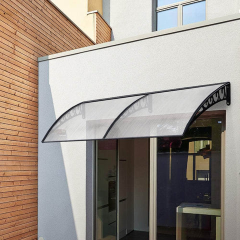 Instahut Window Door Awning Door Canopy Patio UV Sun Shield WHITE 1mx4m DIY