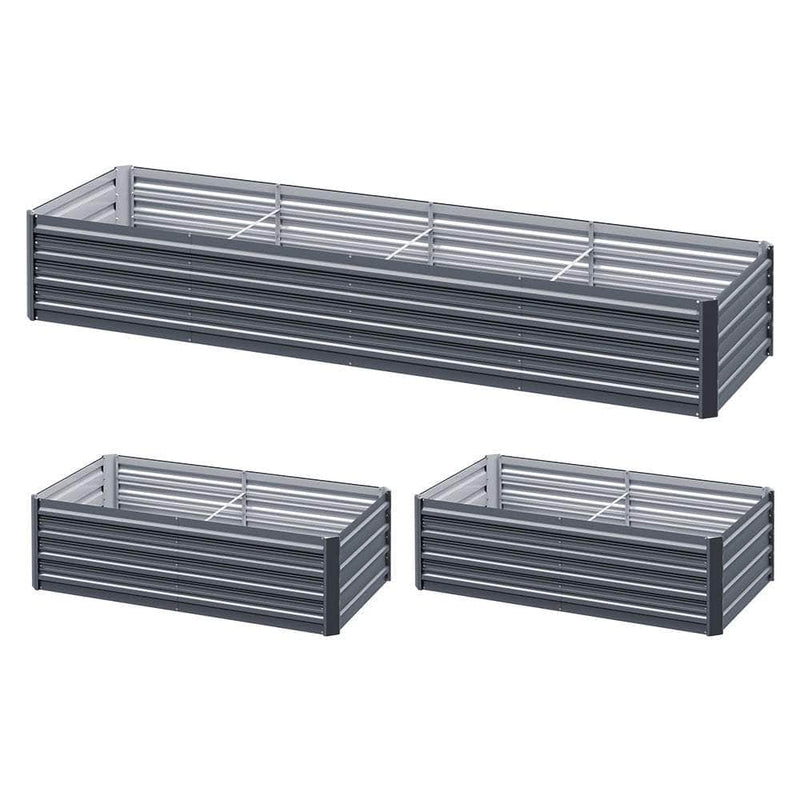 Instant Galvanised Raised Garden Bed with Steel Elegance