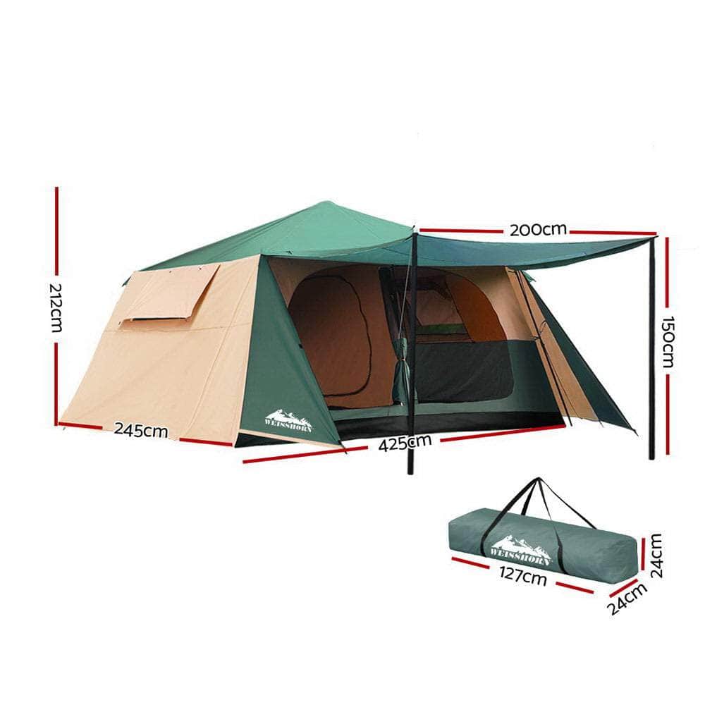 Instant Up Camping Tent 8 Person Pop Up Tents Family Hiking Dome Camp