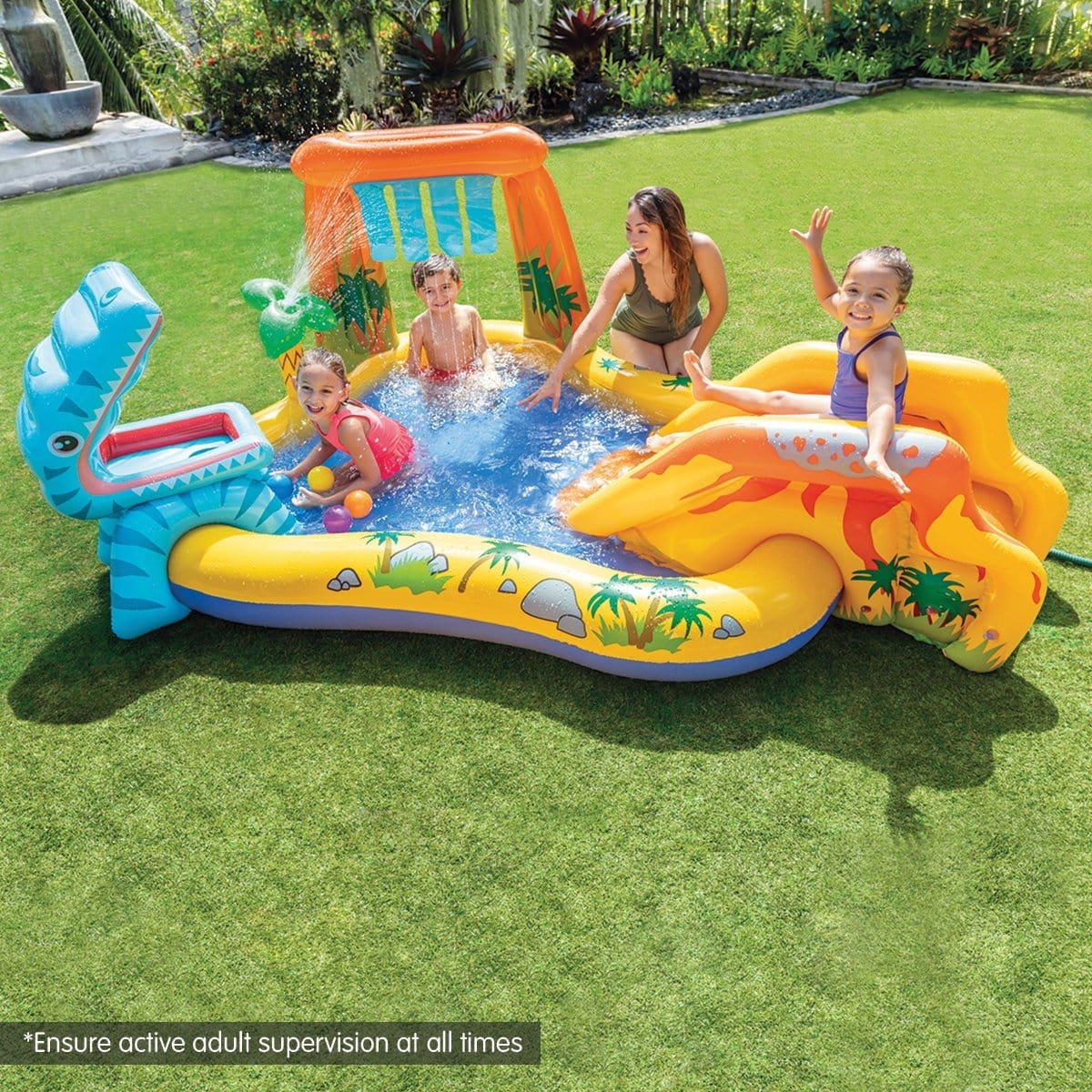 Intex 57444 Dinosaur Play Centre Kids Inflatable Pool With Water Slide - FREE_DROPSITE - photo 9