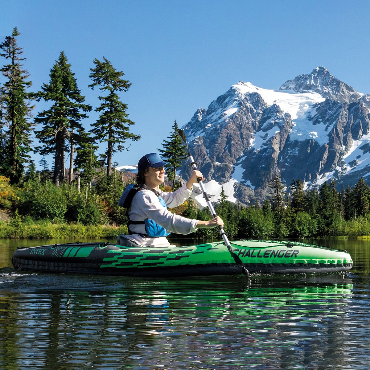 outdoor living Intex Challenger K1 Inflatable Kayak 68305NP
