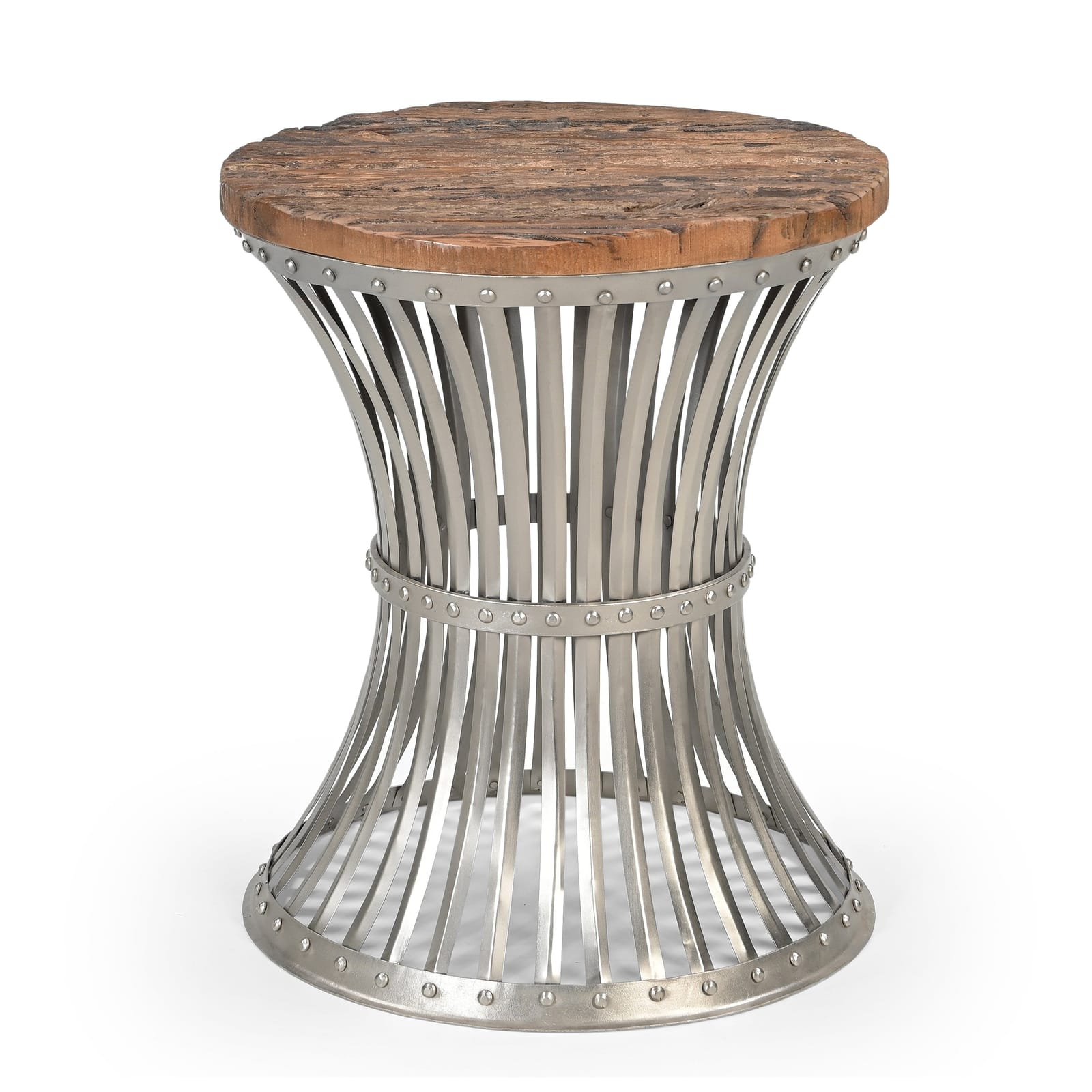 Side Tables - Inverted Wood And Iron Side Table - photo 11