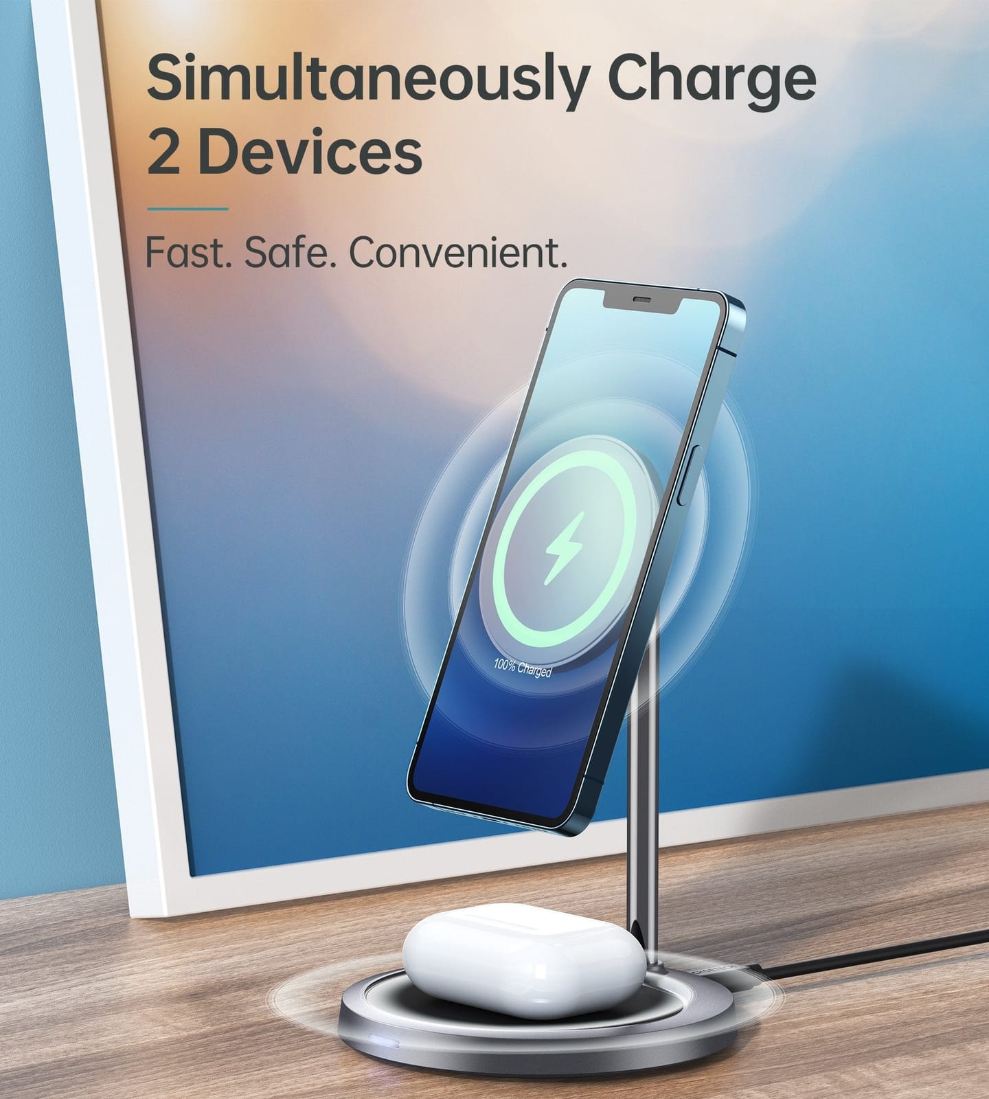 T575-F Magsafe Iphone Magnetic Wireless Charger Stand | Phone Chargers - photo 6