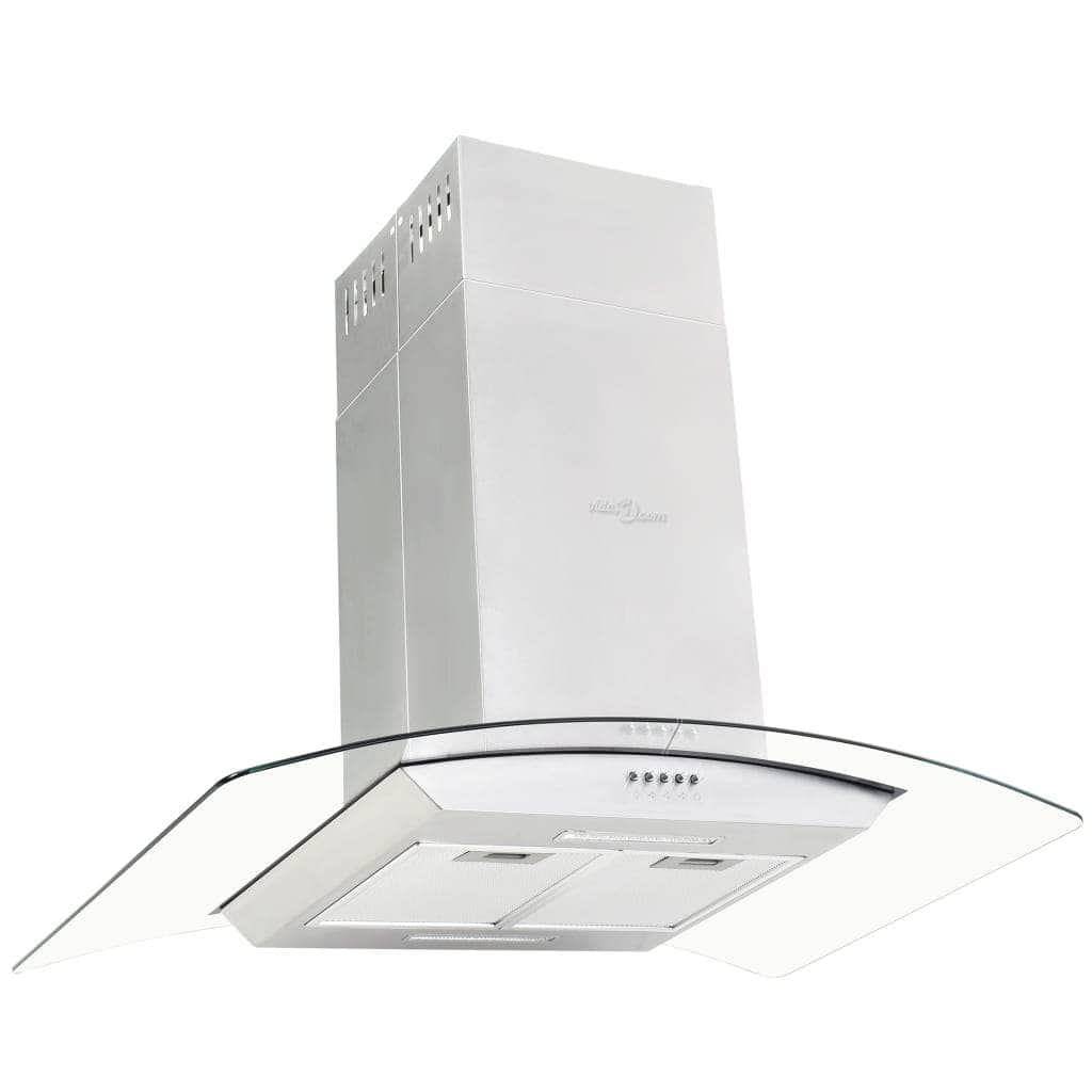 Island Range Hood 90 cm Stainless Steel 756 mÃ‚Â³/h LED