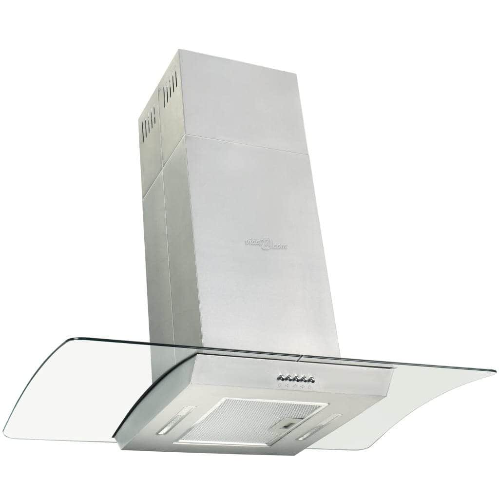 Island Range Hood 90 cm Stainless Steel 756 mÃ‚Â³/h LED