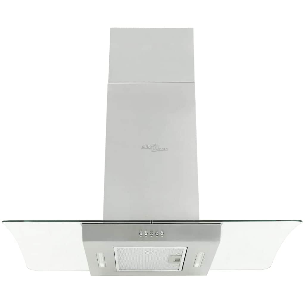 Island Range Hood 90 cm Stainless Steel 756 mÃ‚Â³/h LED