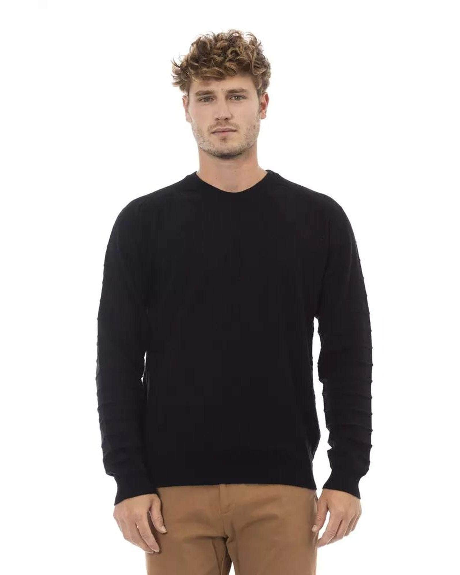 Italian Sky Alpha Studio Men'S Viscose Sweater